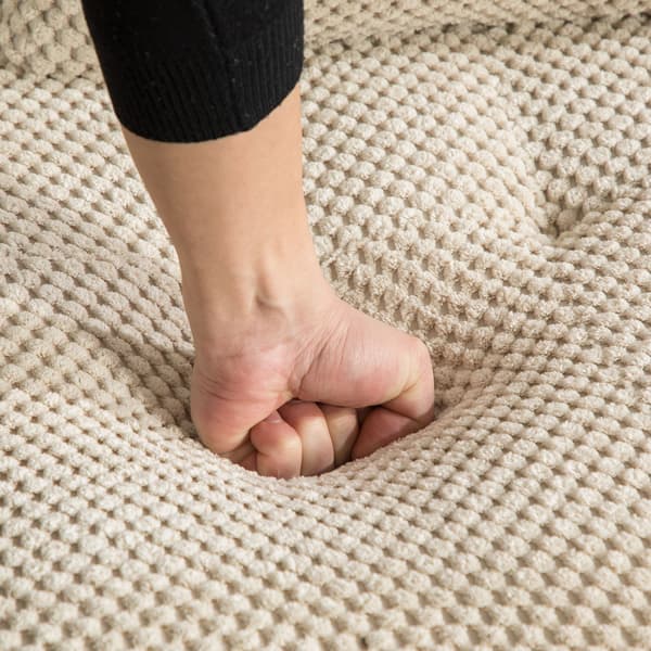 HOMAIRE modulsoffa i chenille med 30D högelastiskt skum, ljus kaki Light Khaki