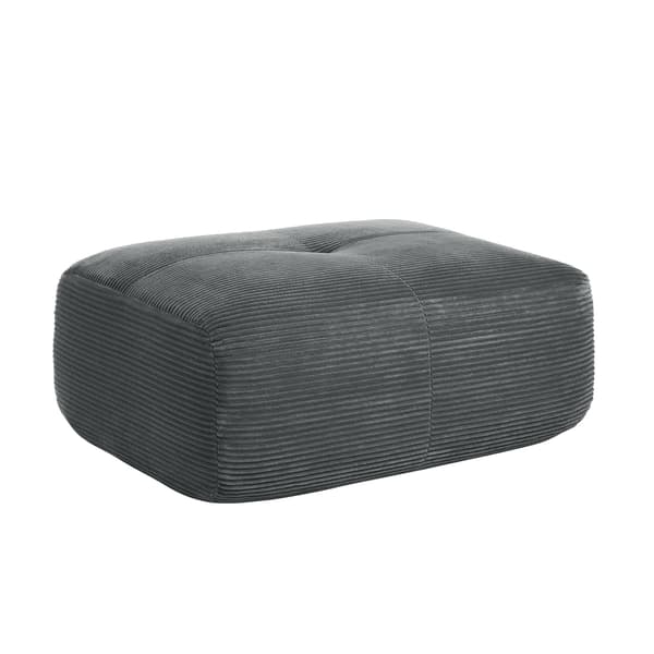 HOMAIRE Hamlet Ottoman i grå Manchester Grå 92.5 x 75 x 40 cm