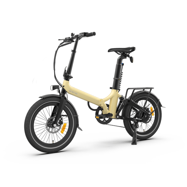 NOMAD E2 Vikbar elcykel 36V 250W motor, 36V 10Ah batteri, Shimano 7-växlad, champagne