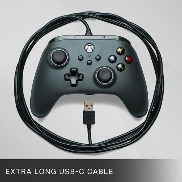 PowerA Wired Controller för Xbox Series X|S - Svart, Gamepad, Video Game Controller Fungerar med Xbox One svart