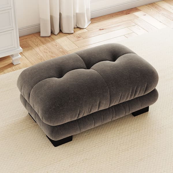 HOMAIRE Paris Ottoman - Brun Chenille Brun 112 x 68 x 52 cm