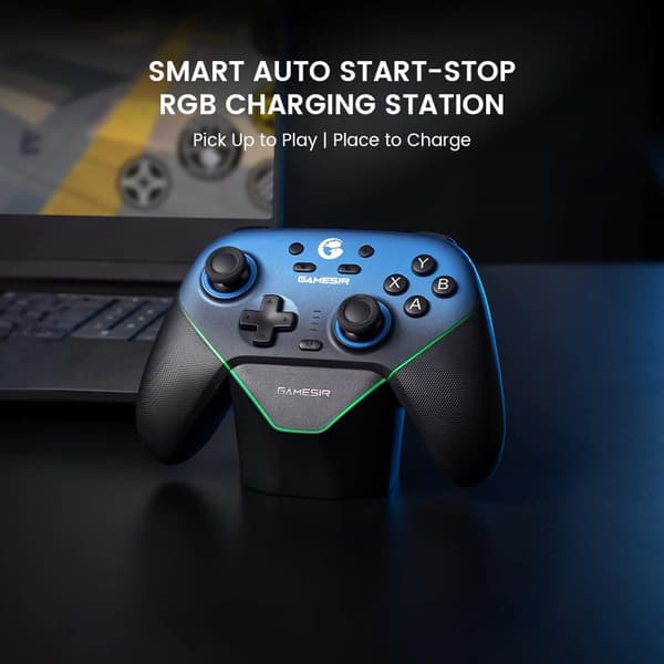 GameSir Super Nova trådlös spelkontroll för PC/Switch Blå blå