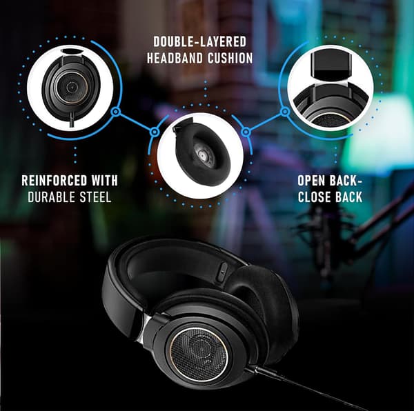 Philips SHP9600 headset, svart svart