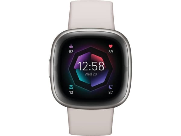 FITBIT Sense 2 smartklocka (Bluetooth – 6 dagars batteritid – Vit)