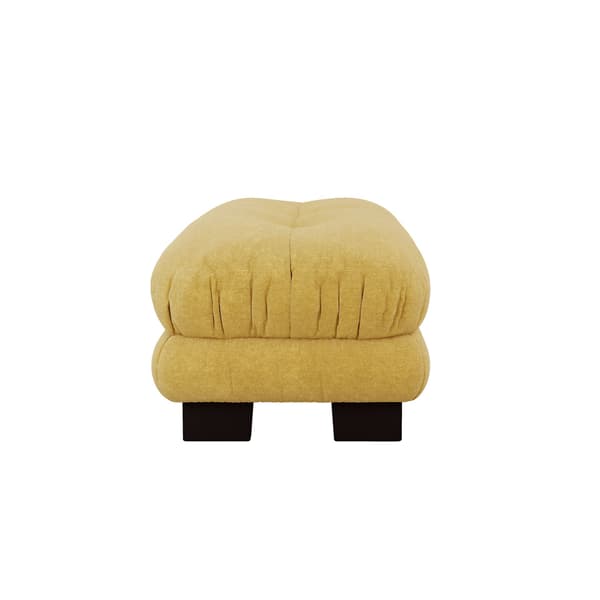 HOMAIRE Paris Ottoman - Gul Chenille Gul 112 x 68 x 52 cm