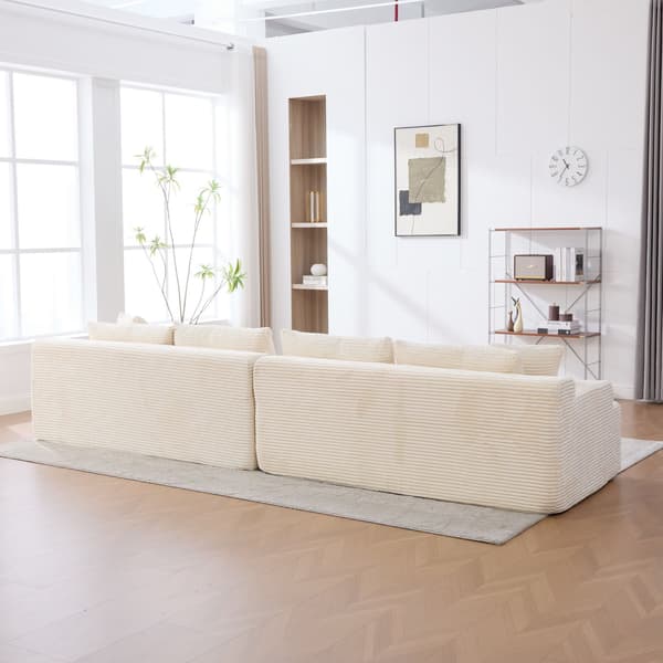 HOMAIRE modulsoffa i chenille med 30D skum, beige Beige