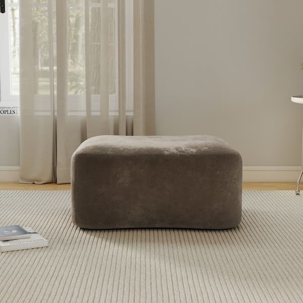 HOMAIRE Ottoman Velvet - Brun sammet Brun 96 x 69 x 45 cm