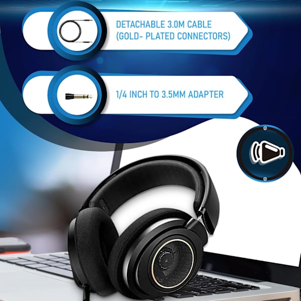 Philips SHP9600 headset, svart svart