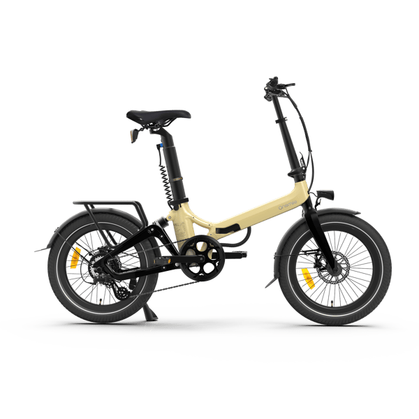 NOMAD E2 Vikbar elcykel 36V 250W motor, 36V 10Ah batteri, Shimano 7-växlad, champagne