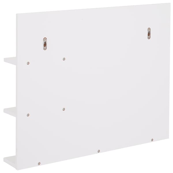 HOMAIRE badrumsspegel med 3 hyllor, vit MDF, 60x10x48 cm Vit