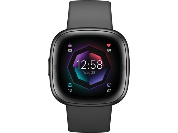 FITBIT Sense 2 Smartklocka (Bluetooth - 6 dagars batteritid - Svart)