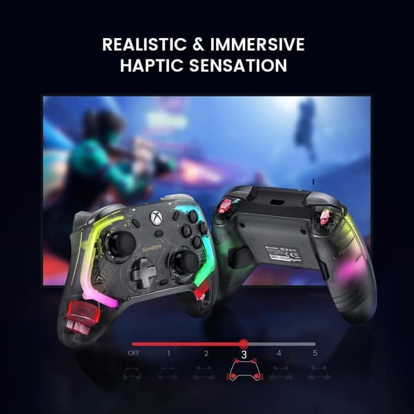 GameSir Kaleid Controller för Xbox Series X|S Transparent Black svart