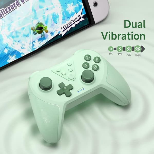 EasySMX T37 trådlös switchkontroll för switch grön grön