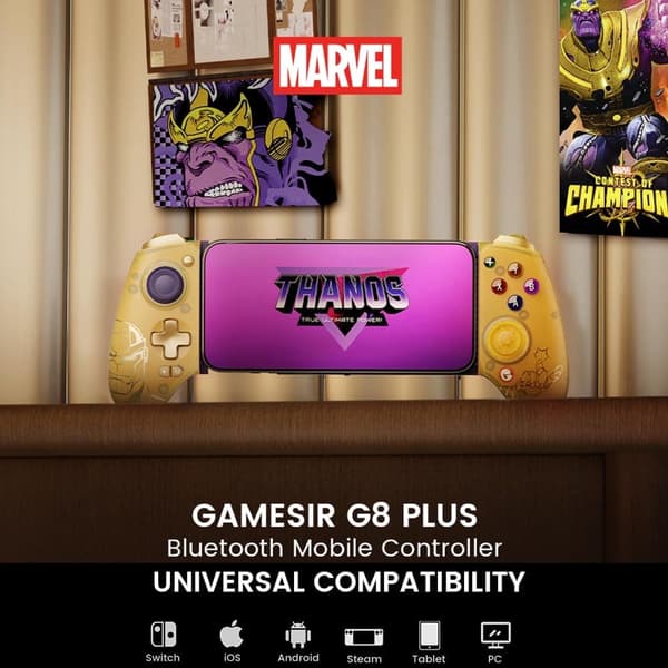 GameSir G8 Plus Bluetooth Mobil Spelkontroll Thanos Edition guld