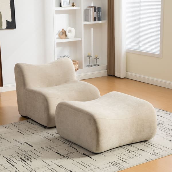 HOMAIRE modulsoffa i chenille med 30D skum, ljus khaki Light Khaki