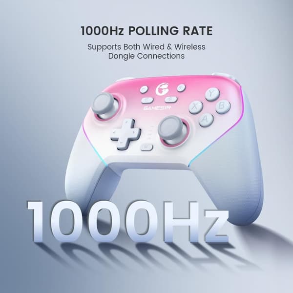 GameSir Super Nova Trådlös Gaming Controller för PC/Switch rosa rosa