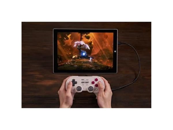 8BitDo Pro 2 Trådad Spelkontroll (Vit)