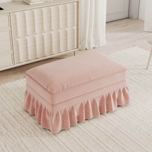 HOMAIRE Windsor Hocker Chenille Rosa Rosa 90 x 56.5 x 49 cm