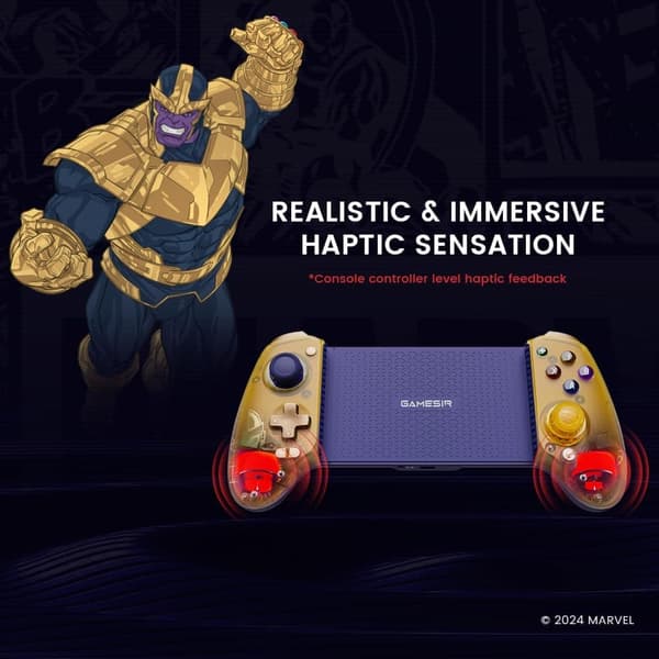 GameSir G8 Plus Bluetooth Mobil Spelkontroll Thanos Edition guld
