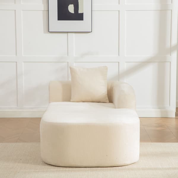 HOMAIRE modulsoffa i chenille med högelastiskt skum, beige Beige