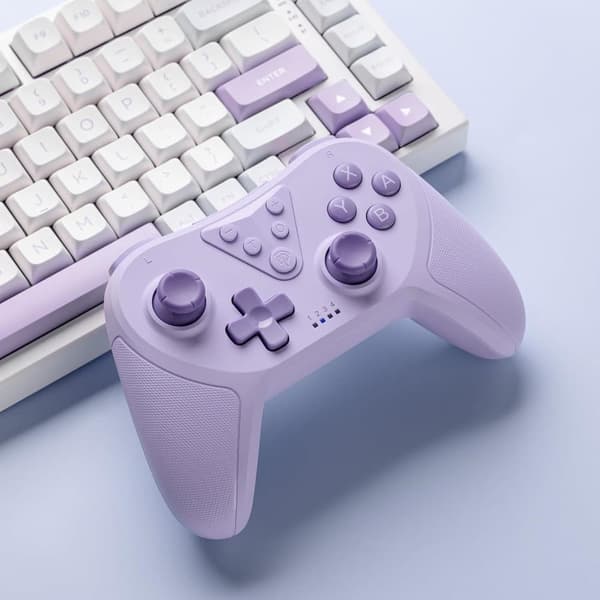 EasySMX T37 trådlös switchkontroll för switch lila lila