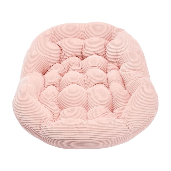 HOMAIRE Utomhus Rattanstol med Stålram och Rosa Sittdyna Rosa