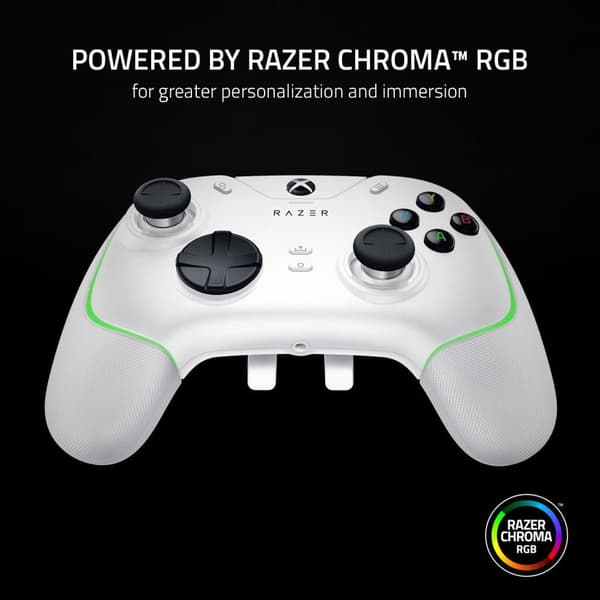 Razer Wolverine V2 Chroma Wired Gaming Pro Controller vit vit