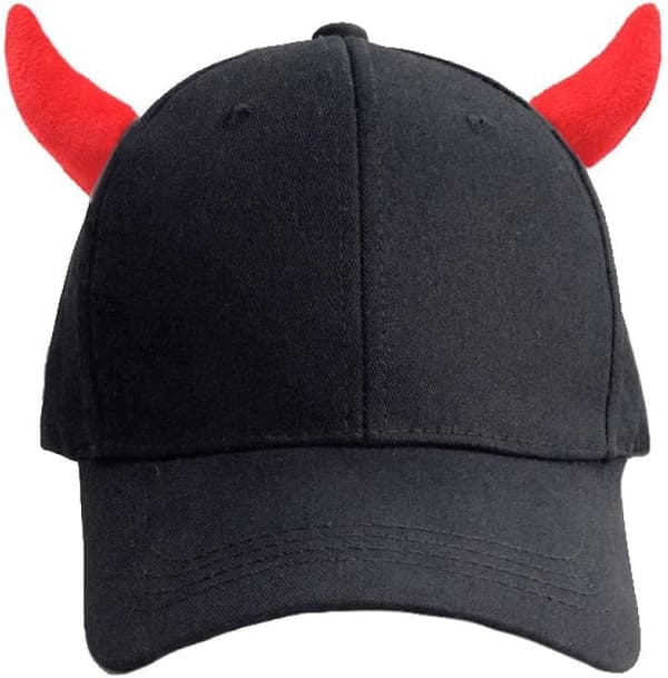 Baseballcaps med djevelhorn for menn og kvinner