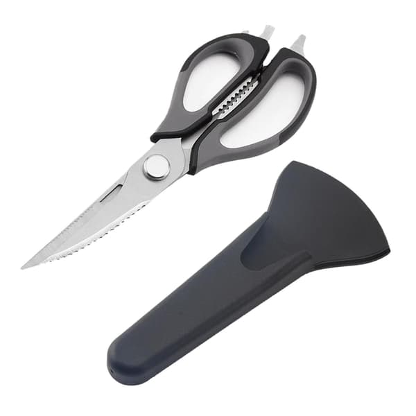 Kitchen Scissor Knife for Fish, Chicken Bone, Vegetable Cutter, Black