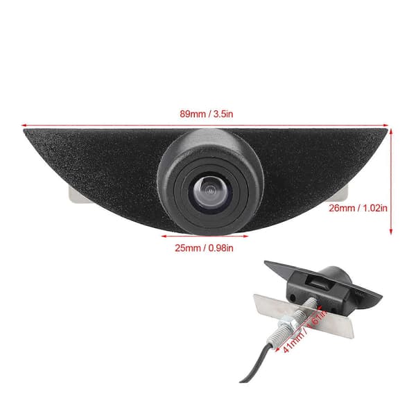 5W CCD Front Camera High Definition 170 Degree Wide Angle IP67 Waterproof Fits Nissan