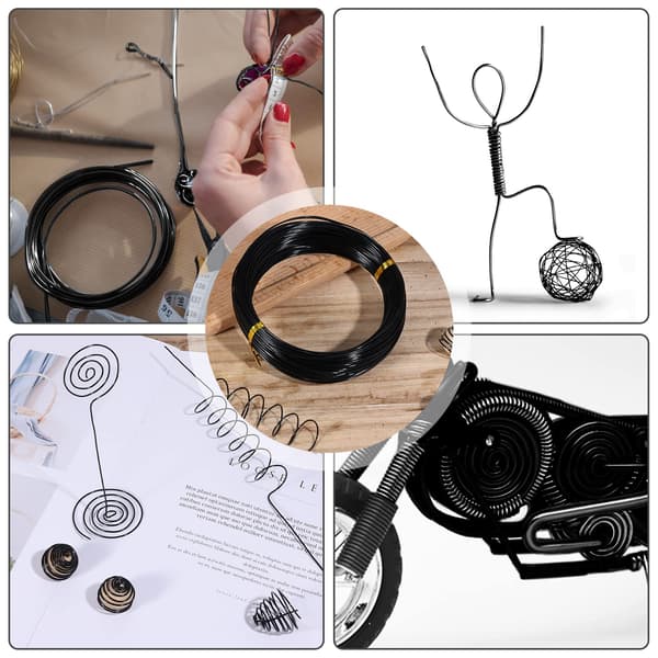 Aluminium Craft Wire, 30m x 1mm Bendable Flexible Metal Wire Crafts