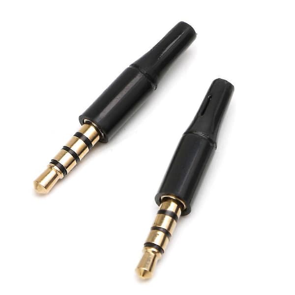10 pcs 3.5mm 4-pole stereo headphone jack adapter plug_tfrf