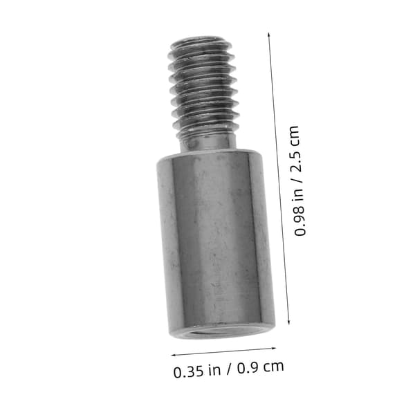 10 st joystick Schaftverlängerungsset 1,5 cm järn silver -