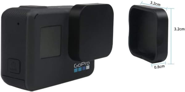 Beskyttende etui til GoPro med ramme, kant og linsedæksel