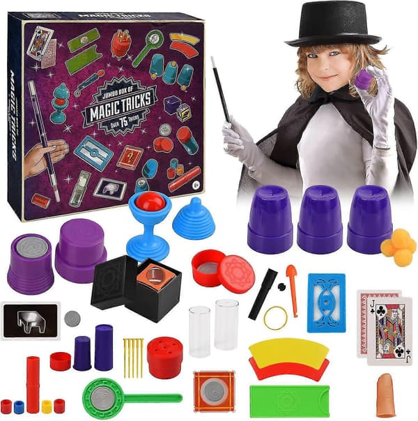 Magic set for children, Magic props kit, Magic tricks for children, Wizard set, Magic tricks gifts for age 6+