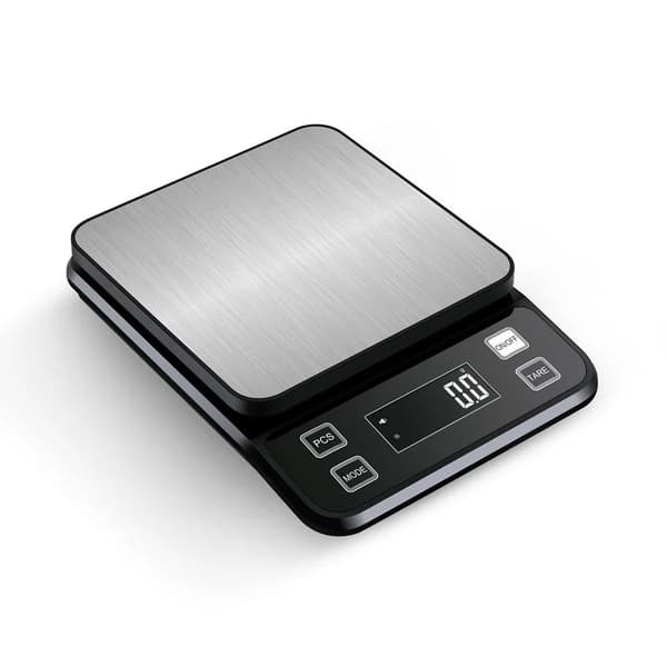 Waterproof Digital Kitchen Scale 3kg/0.1g, Rechargeable, for Cooking & Baking