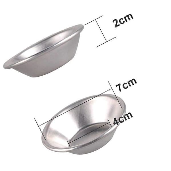 20 stk Anodiserede Aluminium Æggetærte Cupcake Form Kageform Puddingform Bageværktøj