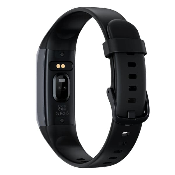 Slankt og stilfuldt smartwatch med sundhedsovervågning og tilpasning Sort
