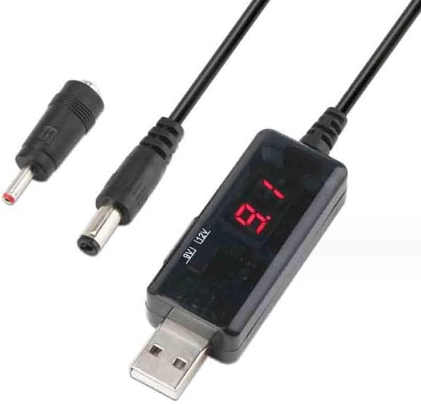 USB-boosterkabel strømforsyning 5V til 9V 12V DC (5V 12V) -