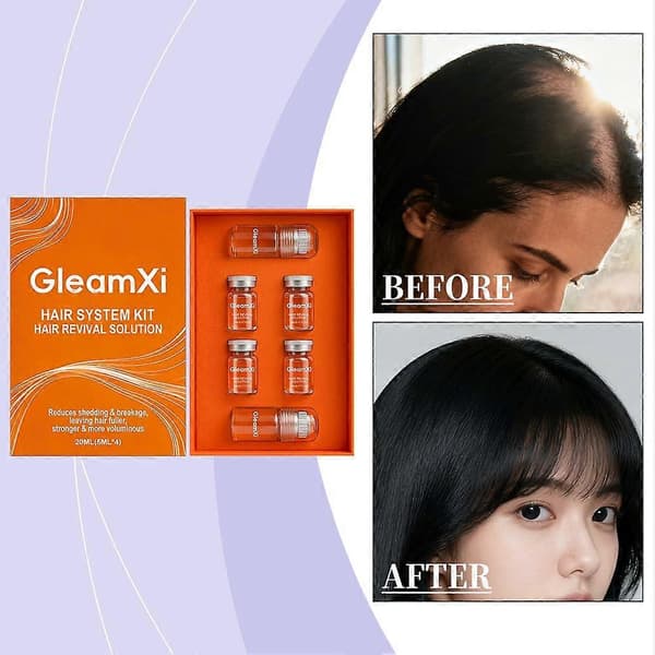 GleamXi Hair Revitalization Solution - Scalp Serum, 5 Ampoules Set