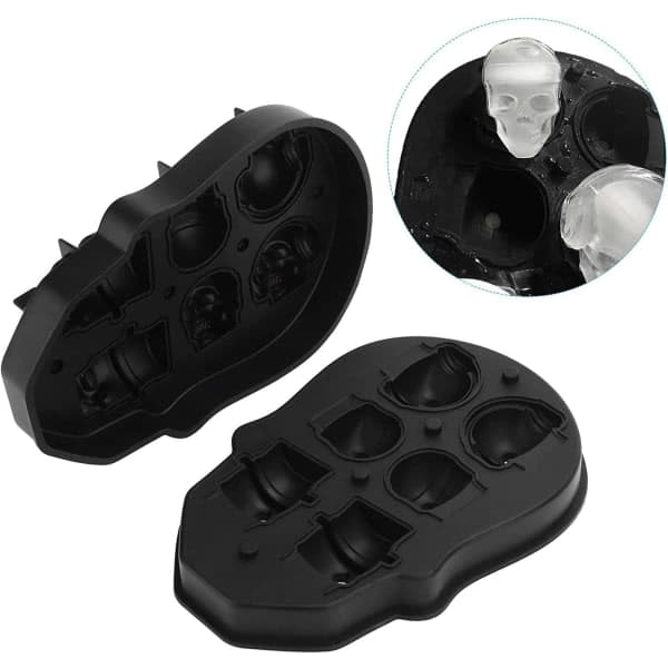 Pack Skull Ice Fat, Silicone 3D Ghost Face Daily Necessities Ice