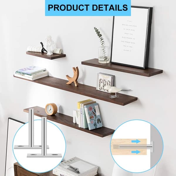 Floating Shelf Bracket 75mm(3\") Invisible Mount Wall Shelf Heavy Duty