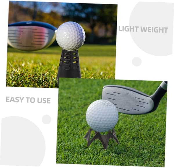 10 stk. golfbold-tee robust plastik professionelle golf-tees med stabil base genanvendelige til udendørs golftræning og præcise afslag -