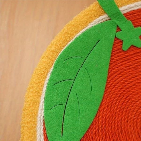 Kattekløbræt Rund Hule Orange 39cm