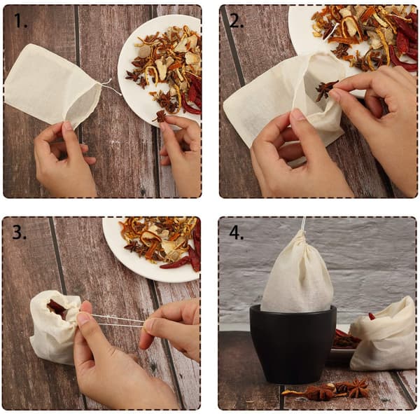 30 stk krydderposer til matlaging Osteklutposer-XF35-
