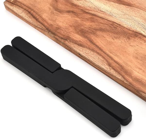 Silicone Trivet for Kitchen, Foldable, Non-slip, Heat-resistant, Thick, for Plates, Pots and Pans (Grey)
