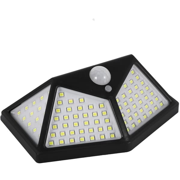 Veggmonterte solcellelamper med bevegelsessensor COB utendørs vanntett vegglampe 100LED