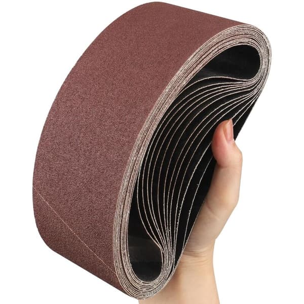 Sanding Belts 75x457 mm, 10 pcs 60 Grit Sanding Belt Set