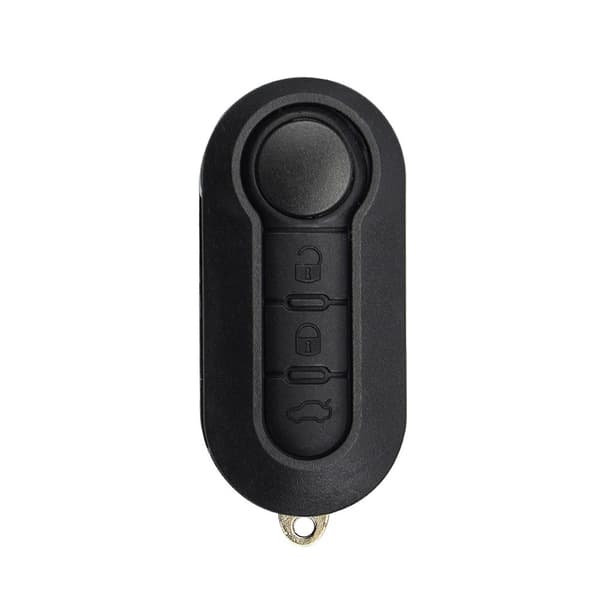 Car key shell compatible with Fiat and Iveco, replacement shell for remote key in black ABS with precise fit and circuit board protection