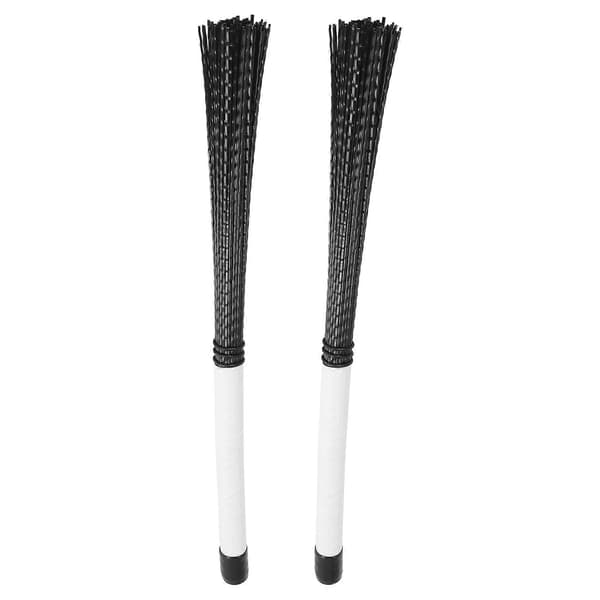 2 pcs Cajon Brushes Telescopic Drum Brushes Nylon Sticks Percussion for Jazz Stick Drum Music